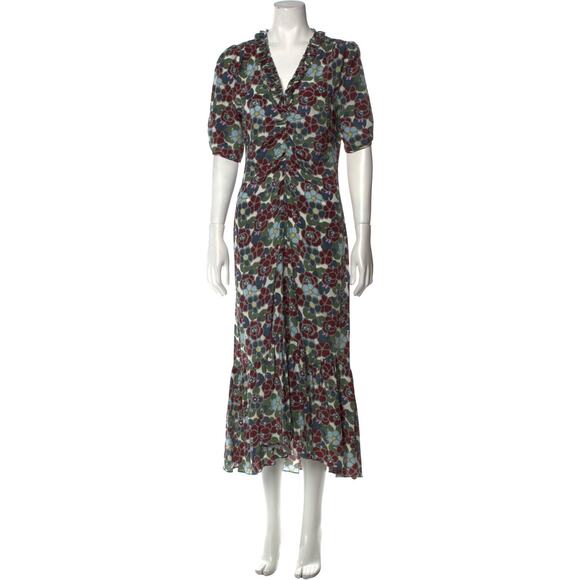 Rentrayage Floral Print Long Dress - XS - - Picture 2 of 4